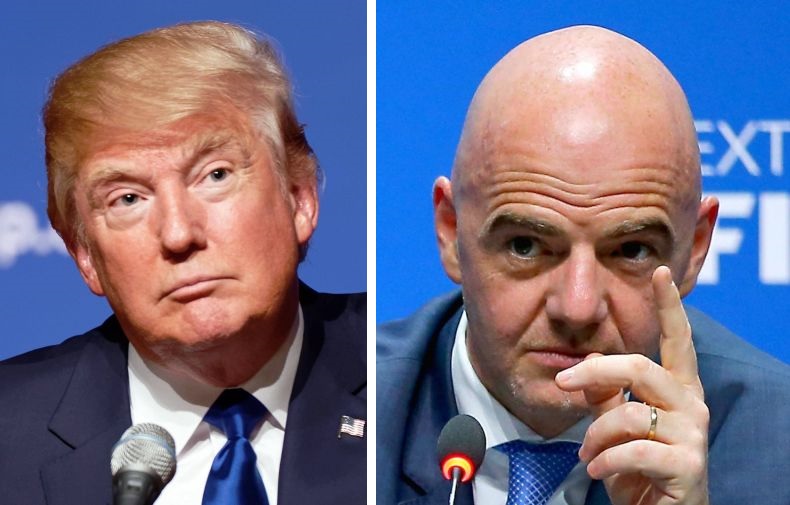 Image result for infantino y donald trump
