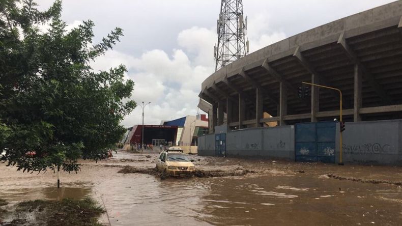 Trujillo: así lucen exteriores del estadio Mansiche por inundaciones - América Televisión