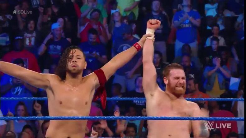 WWE: Shinsuke Nakamura y Sami Zayn derrotaron a Kevin Owens y Curbin | America Deportes